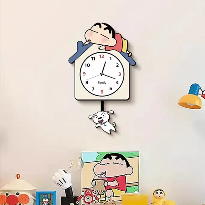 Modern Wall Clock Aesthetic Anime Digital Smart Interior Design Decoration Clock Cute Mechanism Horloges Murales Hall Clock