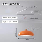 Modern Dining Table Rocker Chandeliers LED Can Be Shifted Long Pole Lamps Nordic Simple Telescopic Folding Long Arm Chandelier