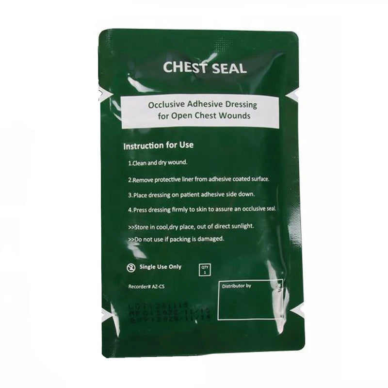 Vent Chest Seal Life-Saving Wound Care for Emergency or Tactical Situations Advanced Adhesive Sterile Transparent Lightweight