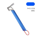 Outdoor Aluminum Hammer Ultralight Portable with Stake Puller Outdoor Camping Hammer Tent  Household Nail Pulling Hammer