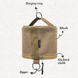 Outdoor Camping Tissue Case Roll Paper Storage Bag With Hook Portable Tissue Holder Tent Hanging Napkin Holder Camping Supplies