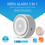 Tuya Smart Siren Alarm Sensor Sound Light Alert USB Smart Sensor For Home Security USB Cable Power Works With Alexa Google Home