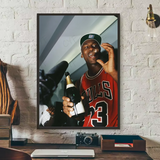 M-Michael J-Jordan Poster HD art sticky wall waterproof home living room bedroom bar aesthetic decoration