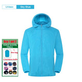 Camping Windbreak Men Women Hiking Jacket Waterproof Sun Protection Windbreaker Fishing Jackets Quick Dry Skin With Pocket