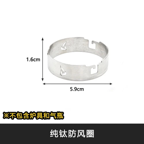 Camping Gear for BRS-3000T Super Light Pure Titanium Windproof Ring for SOTOST310 Spider Stove Adaptation Outdoor Equipment New