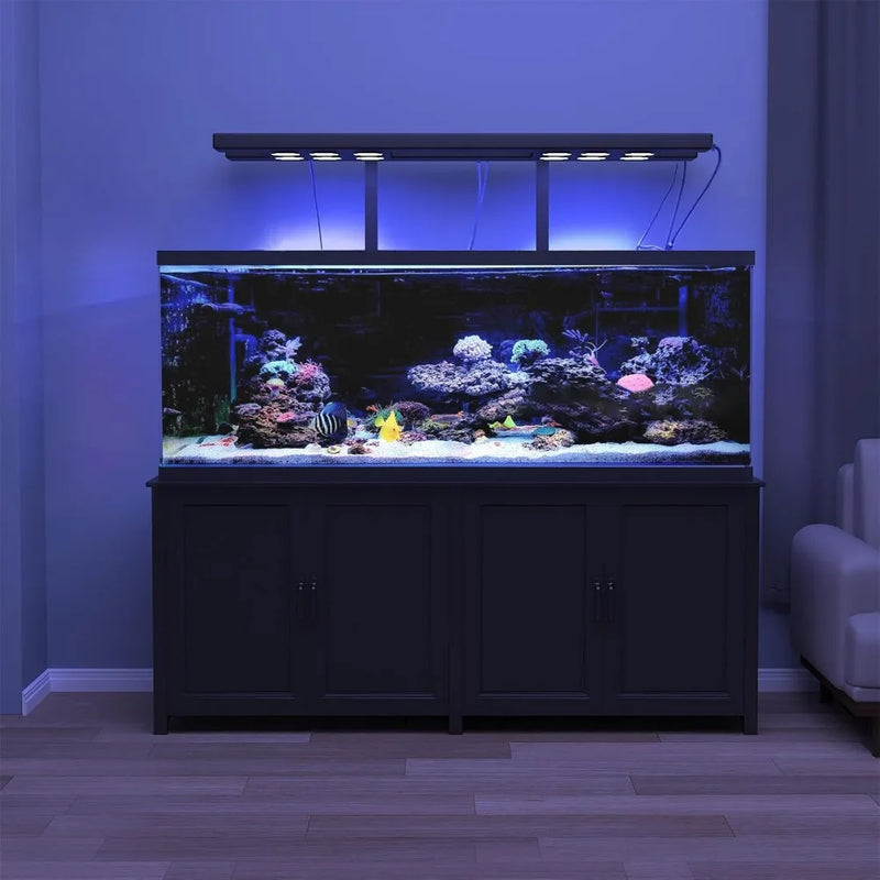 180-200 Gallon Large Fish Tank Stand, Aquarium Stand with 72"*24" Tabletop Fits 125/150/180/200 Volumns Aquariums,2200LBS Capac
