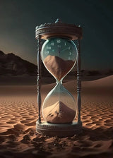 Hourglass Desert Sunset Poster Abstract Art Modern Picture Print Poster Wall Art Canvas Painting Home Living Room Decoration