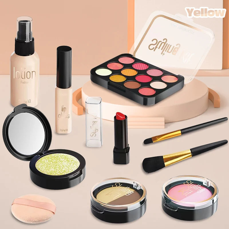 Girls pretend play children's makeup toy set princess cosmetics model dress up toy holiday gift