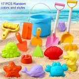 Children's Beach Toy Set, ATV, Sand Digging and Water Toy, Beach Bucket, Hourglass, Shovel, Beach Sand Play Tool Random Colors