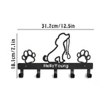 Multifunctional Iron Wall Hanging Cute Cat Key Rack Festive Atmosphere Cat Wall Rack Hook Household Key Coat Hanger Hook