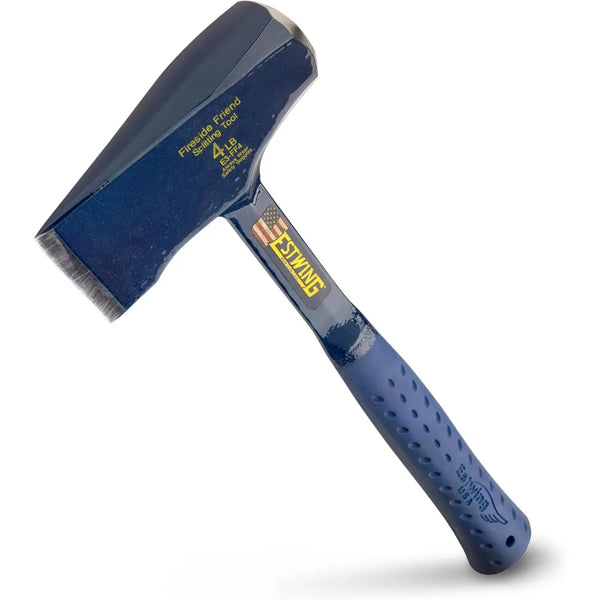 Special Edition Fireside Friend - Leather 14" Wood Splitting Maul with Forged Steel Construction & Genuine Leather Grip