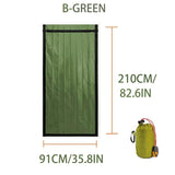 Emergency Sleeping Bag Survival Bag | Portable  Blanket Survival Gear Emergency Bivy Sack Bivvy Thermal Sleeping Bag Camping