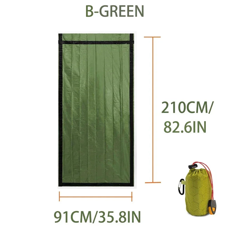 Emergency Sleeping Bag Survival Bag | Portable  Blanket Survival Gear Emergency Bivy Sack Bivvy Thermal Sleeping Bag Camping