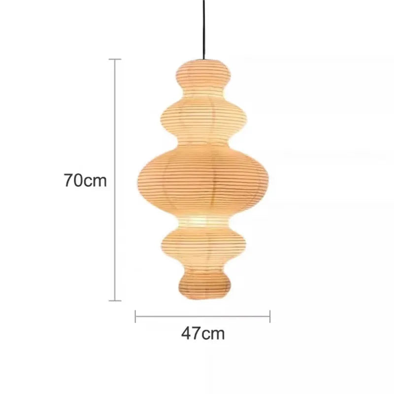 Noguchi pendant light Janpanese Akari Rice pendant Lamp for Bedroom Living Room hotel Stairs loft Rice Paper Suspend Chandelier
