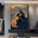 A-Assassins Creed Games Poster HD art sticky wall waterproof home living room bedroom bar aesthetic decoration
