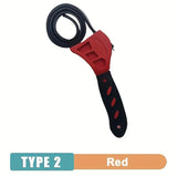 6inch Belt Wrench Oil Filter Puller Strap Spanner Chain Wrench Strap Opener, Adjustable   Disassembly Tool