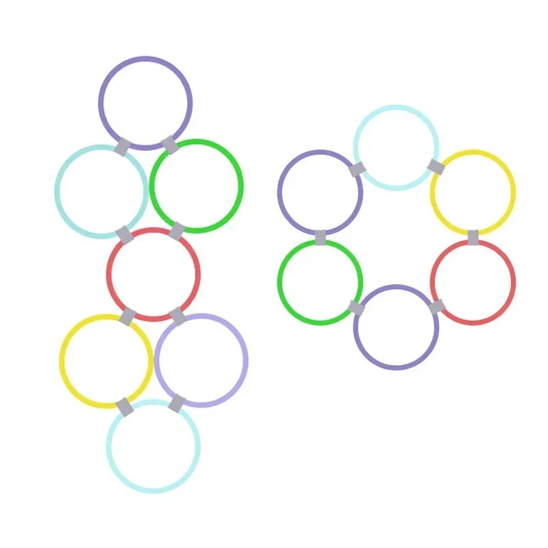 New Outdoor Kids Funny Physical Training Sport Toys Lattice Jump Ring