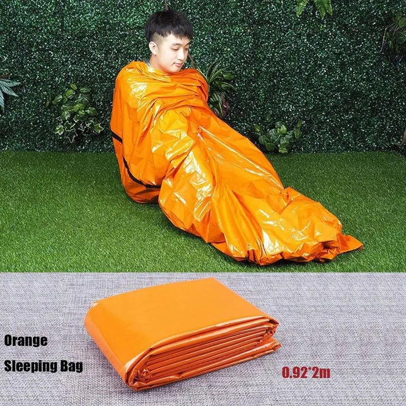 Outdoor Portable Emergency Survival Sleeping Bag Thermal Keep Warm Waterproof Blanket Camping Hiking Sun Protection
