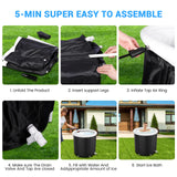 105 Gal Large Ice BathTub for Athletes, Ice Bathtub Portable Ice Plunge Tub, Multiple Layered Inflatable Cold Plunge Tub