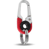 Men Keychain Hook Stainless Steel Keychain Buckle Outdoor Carabiner Climbing Tool Double Ring Car Fishing Key Ring Accessories