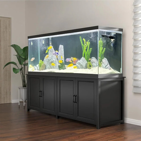 180-200 Gallon Large Fish Tank Stand, Aquarium Stand with 72"*24" Tabletop Fits 125/150/180/200 Volumns Aquariums,2200LBS Capac