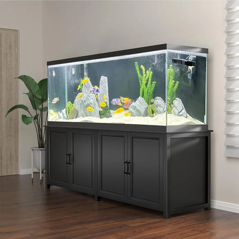 180-200 Gallon Large Fish Tank Stand, Aquarium Stand with 72"*24" Tabletop Fits 125/150/180/200 Volumns Aquariums,2200LBS Capac