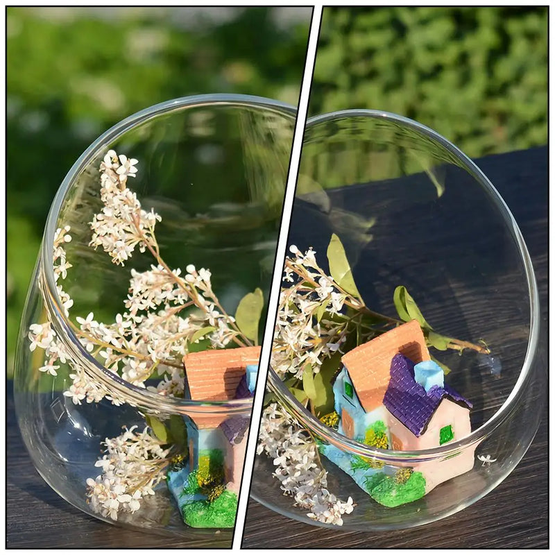 3 Pcs Succulent Ecological Bottle Display Bowl Jar Ecosystem Decorate Glass Decorative Desktop Planter Container Office