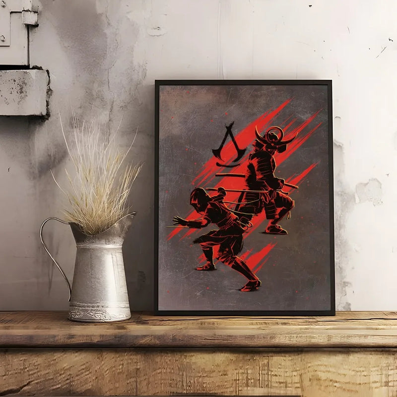 Game Assassin C-Creed Poster Home Living Room Wall Art Garage Room Decor
