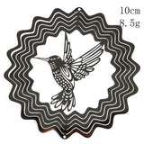 Tree of Life Wind Spinner Catcher 3D Rotating Pendant Flowing-Light Effect Mirror Reflection Design Garden Outdoor Hanging Decor