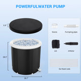 105 Gal Large Ice BathTub for Athletes, Ice Bathtub Portable Ice Plunge Tub, Multiple Layered Inflatable Cold Plunge Tub