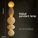 Noguchi pendant light Janpanese Akari Rice pendant Lamp for Bedroom Living Room hotel Stairs loft Rice Paper Suspend Chandelier