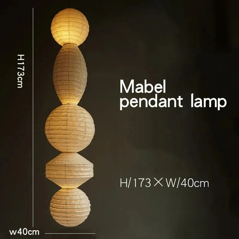 Noguchi pendant light Janpanese Akari Rice pendant Lamp for Bedroom Living Room hotel Stairs loft Rice Paper Suspend Chandelier