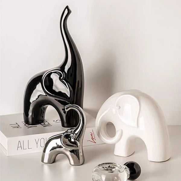 Family Of Three Elephants Home accessories Living Room Light luxury Ornament TV cabinet high-end wine cabinet Decorations