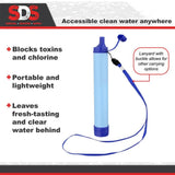 Outdoor Water Purifier Camping Hiking Emergency Life Portable Purifier Water Filter Suitable for Streams, Lakes Outdoors Camping