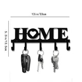 Multifunctional Iron Wall Hanging Cute Cat Key Rack Festive Atmosphere Cat Wall Rack Hook Household Key Coat Hanger Hook