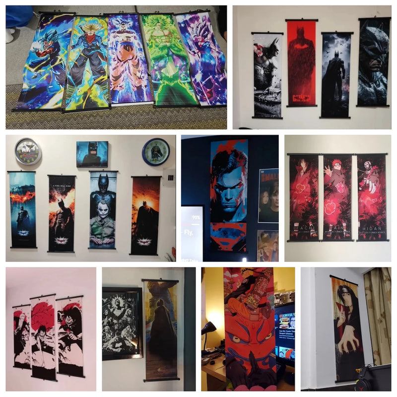 Akatsuki Hot Japanese Anime Poster Scroll Canvas Wall Hanging Painting Home Decor Itachi  Art Room Decoration Kid Gift Didara