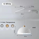 Modern Dining Table Rocker Chandeliers LED Can Be Shifted Long Pole Lamps Nordic Simple Telescopic Folding Long Arm Chandelier