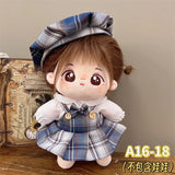 Doll Clothes For 20cm Idol Cotton Doll Outfit Accessories Bunny Onesie Jk Uniform Skirt Clothes DIY Collection Gift Without Doll