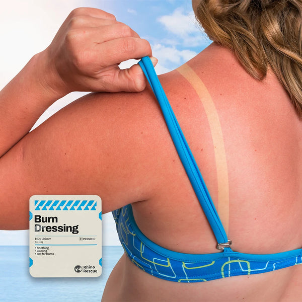 RHINO RESCUE Burn Care Kit: Burn Dressings, Burn Gel Packets,Cooling Cream, Burn First Aid Kit