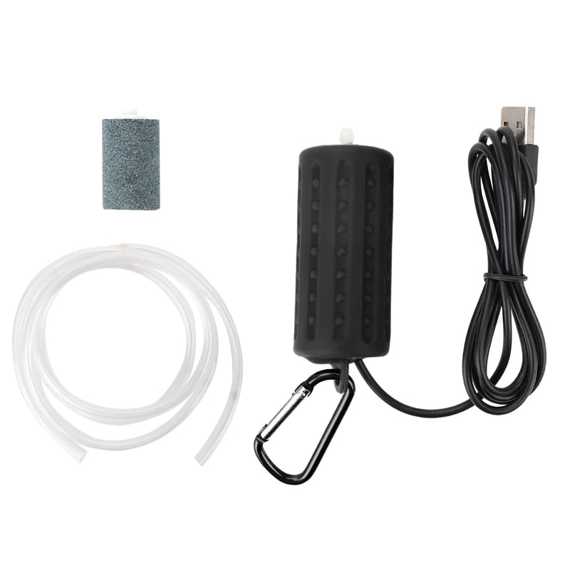 Anti-slip Aquarium Fish Tank Oxygen Air Pump Fish Tank Accessories Aquatic Terrarium Filter Mute Energy Saving Supplies Mini USB