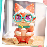 Anime New Cassy Cat Drinks Series Mystery Box Anime Original Figure Collection Model Desktop Ornaments Doll Toys