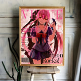 Cute M-Mirai N-Nikki Poster Sticky Wall Art Printing Waterproof Home Living Bed Room Bar Aesthetic Decor