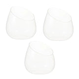 3 Pcs Succulent Ecological Bottle Display Bowl Jar Ecosystem Decorate Glass Decorative Desktop Planter Container Office