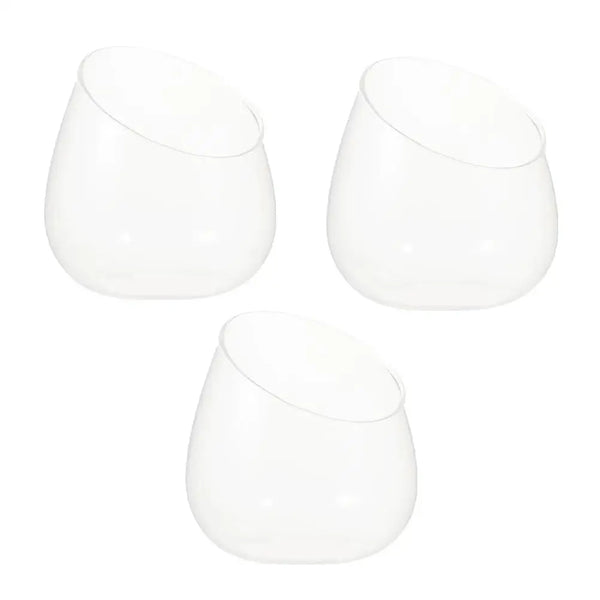 3 Pcs Succulent Ecological Bottle Display Bowl Jar Ecosystem Decorate Glass Decorative Desktop Planter Container Office