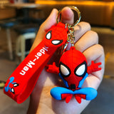 Disney Marvel Spider-Man Keychain Cartoon Comics Avengers Series Key Ring Pendant Ornaments Jewelry Gifts for Friends