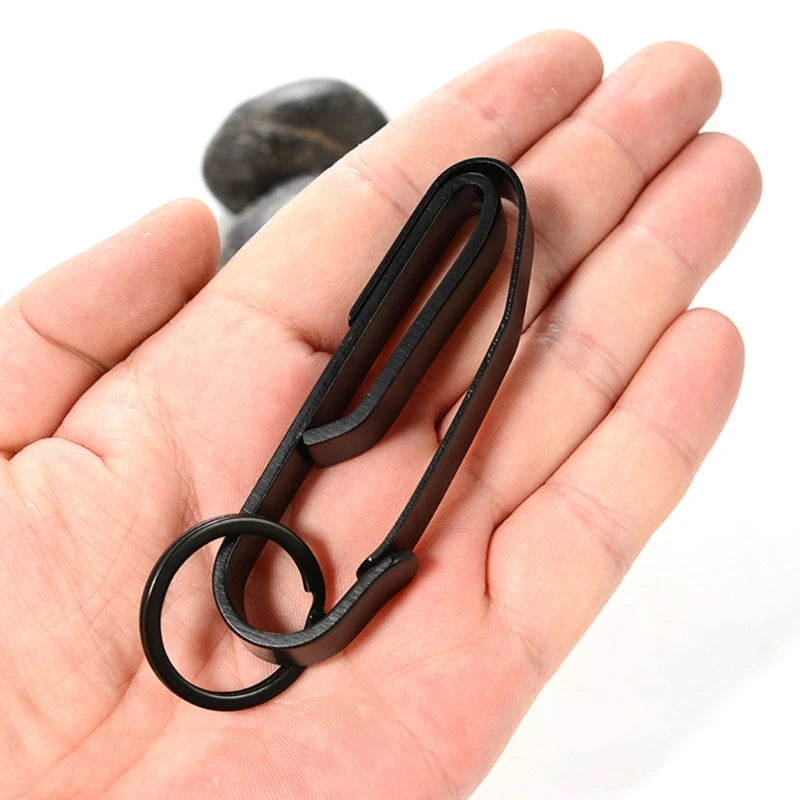 Molle Webbing Buckle Stainless Steel Keychain Waist Hanging Car Keyring Anti-Lost Keys Clip Belt Buckle Outdoor Buckle