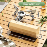 Portable Integrated Card Stove Camping Gas Stove Outdoor Hiking Barbecue Travel Cooking Oven Box Type Gas Stove