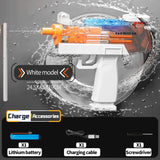 Electric UZI Flamethrower Water Gun Toy High-Power Full Automatic Water Shooter Outdoor Games for Kids Adults Summer Fun Toys