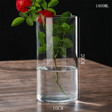 Hydroponics Plants Desktop Glass Planter Vase Glass Vase Transparent Cylinder Flower Vase Bedroom Desktop Home Decoration