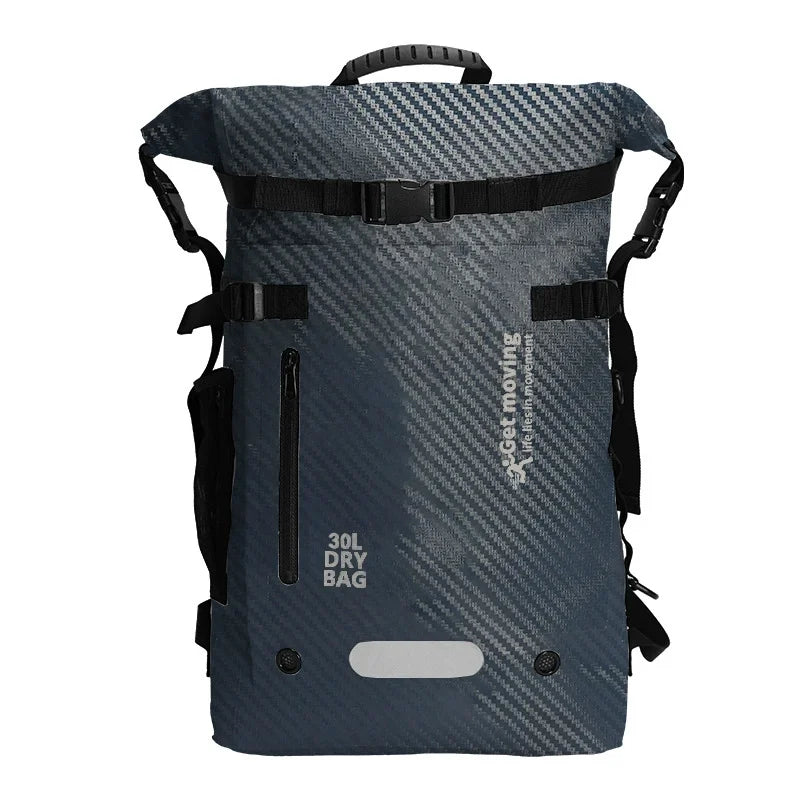 30L Waterproof backpack, travel backpack storage bag, sports outdoor bag, beach swimming waterproof bag, dry wet separation